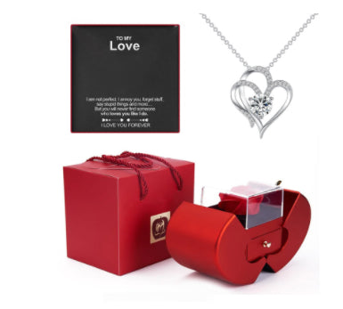 Jewelry Box Red Apple Valentine's Day Gifts