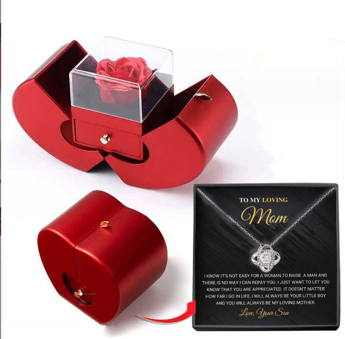 Jewelry Box Red Apple Valentine's Day Gifts