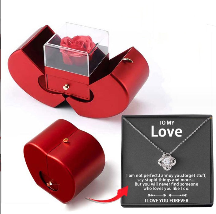 Jewelry Box Red Apple Valentine's Day Gifts